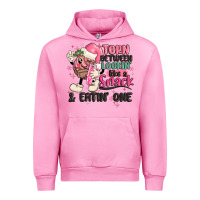 Fuchsia Pink torn between lookin' like a snack and eatin' one Urban Hoodie - MaliasSmallBusiness