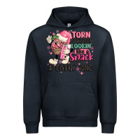 Navy torn between lookin' like a snack and eatin' one Urban Hoodie - MaliasSmallBusiness