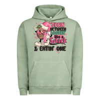 Pigment Oil Green torn between lookin' like a snack and eatin' one Urban Hoodie - MaliasSmallBusiness