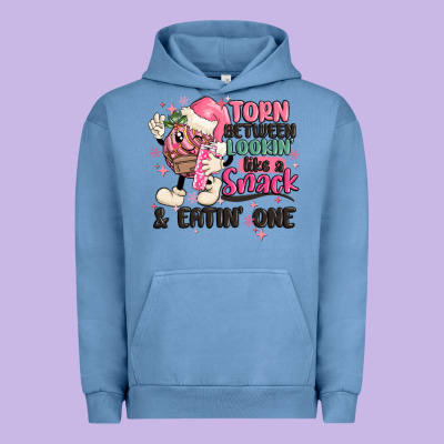 Torn Between Lookin' Like A Snack And Eatin' One Urban Hoodie Designed By Maliassmallbusiness