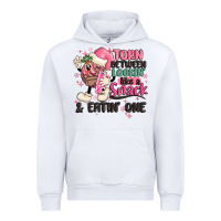 White torn between lookin' like a snack and eatin' one Urban Hoodie - MaliasSmallBusiness