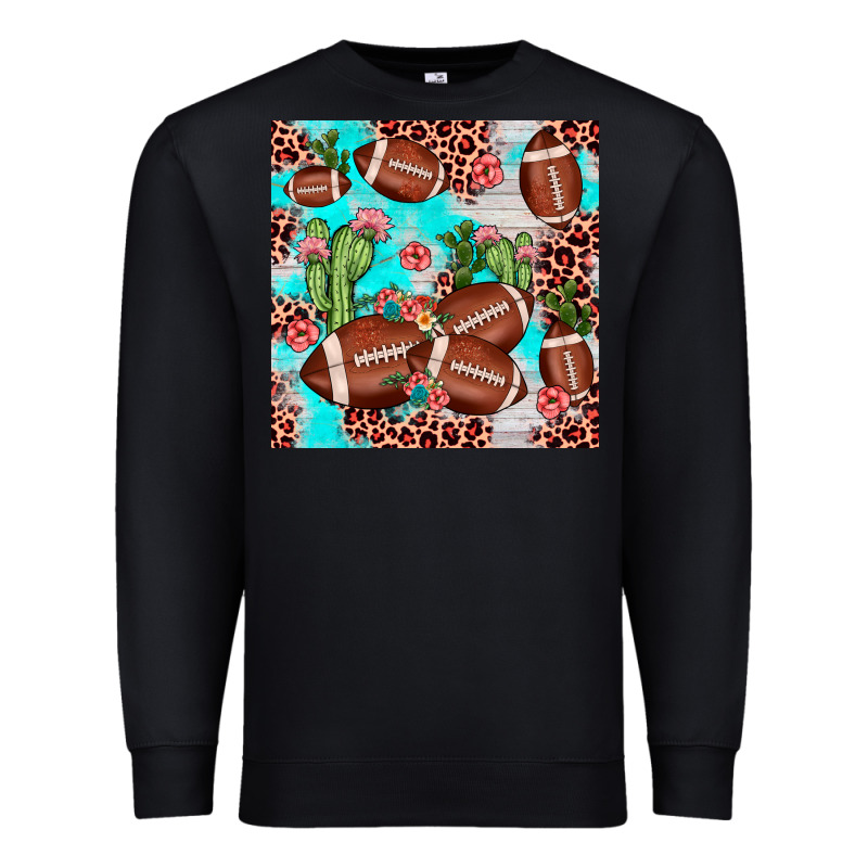 Football Leopard Cactus Seamless Pattern Premium Sweatshirt by JahusDesignShop | Teevron