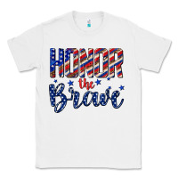 White honor the brave Classic Tee - texasbilliewilder