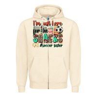 Sandshell i'm just here for the snacks #soccer sister Zipper Hoodie - Zillion Design Studio