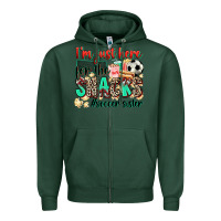 Sports Green i'm just here for the snacks #soccer sister Zipper Hoodie - Zillion Design Studio