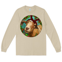 Mushroom Farm Goat Christmas Long Sleeve Tee - RanaPortraitStore