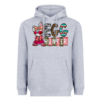 Heather Grey Egg Hunter Heavyweight Hoodie - CowhideDigitalArt