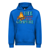 Cobalt life is better by the campfire Urban Hoodie - MaliasSmallBusiness