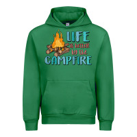 Emerald life is better by the campfire Urban Hoodie - MaliasSmallBusiness