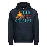 Navy life is better by the campfire Urban Hoodie - MaliasSmallBusiness