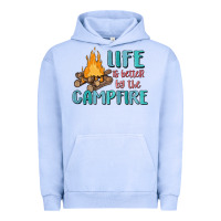 Pigment Grape Ice life is better by the campfire Urban Hoodie - MaliasSmallBusiness