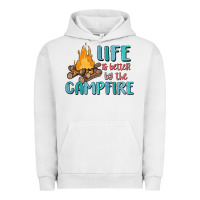 Pigment Lunar Rock life is better by the campfire Urban Hoodie - MaliasSmallBusiness