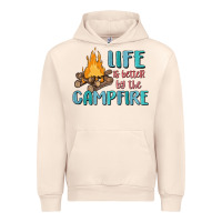 Sandshell life is better by the campfire Urban Hoodie - MaliasSmallBusiness