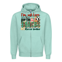 Seafoam i'm just here for the snacks #soccer  brother Zipper Hoodie - Zillion Design Studio