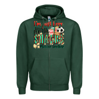 Sports Green i'm just here for the snacks #soccer  brother Zipper Hoodie - Zillion Design Studio