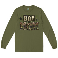 Army Green boy mom Long Sleeve Tee - Zillion Design Studio