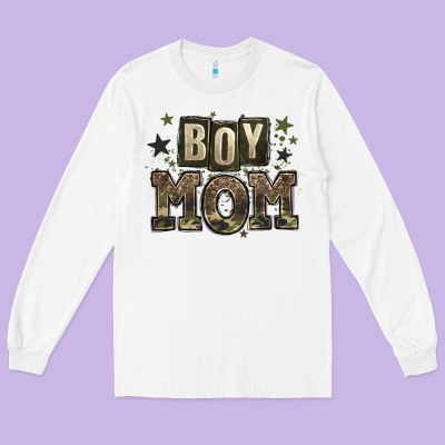 Boy Mom Long Sleeve Tee Designed By Zillion Design Studio