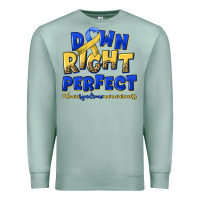Seafoam down right perfect down syndrome Premium Sweatshirt - Artiststas