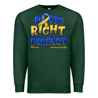 Sports Green down right perfect down syndrome Premium Sweatshirt - Artiststas