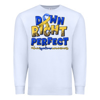 White down right perfect down syndrome Premium Sweatshirt - Artiststas