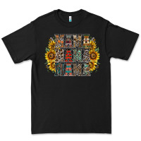 Black mama sunflower western Premium Tee - RacoonDesign