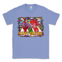 Colony Blue happy easter roosters Classic Tee - RanaPortraitStore