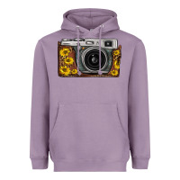 Lavender sunflower leopard vintage camera Heavyweight Hoodie - FaDigitalArtStudio