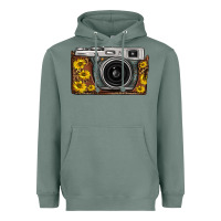 Sage sunflower leopard vintage camera Heavyweight Hoodie - FaDigitalArtStudio