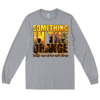 Heather Grey something in the orange western Long Sleeve Tee - texasbilliewilder