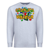 Heather Grey grandma of a warrior Premium Sweatshirt - Artiststas