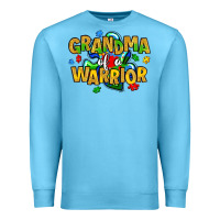 Ocean Blue grandma of a warrior Premium Sweatshirt - Artiststas
