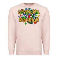 Pale Pink grandma of a warrior Premium Sweatshirt - Artiststas