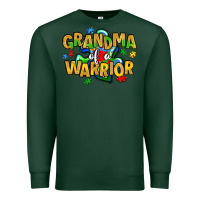 Sports Green grandma of a warrior Premium Sweatshirt - Artiststas