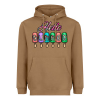 Toasted Coconut hello summer Heavyweight Hoodie - CowhideDigitalArt