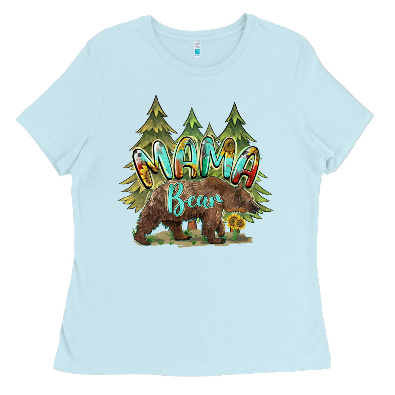 Mama Bear Trees Ladies Tee by BarkalooDesign | Teevron