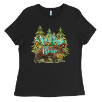 Black mama bear trees Ladies Tee - BarkalooDesign