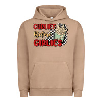 Pigment Burro curlies before girlies Urban Hoodie - MaliasSmallBusiness