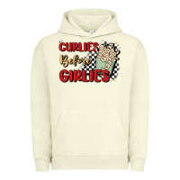 Pigment Pistachio curlies before girlies Urban Hoodie - MaliasSmallBusiness