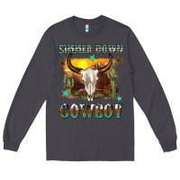 Smoke simmer down cowboy Long Sleeve Tee - texasbilliewilder