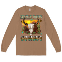Toasted Coconut simmer down cowboy Long Sleeve Tee - texasbilliewilder