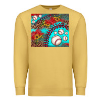 Antique Gold baseball leopard turquoise sunflower Premium Sweatshirt - JahusDesignShop
