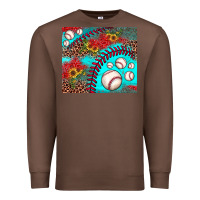 Chestnut baseball leopard turquoise sunflower Premium Sweatshirt - JahusDesignShop