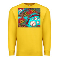 Lemon baseball leopard turquoise sunflower Premium Sweatshirt - JahusDesignShop