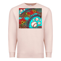 Pale Pink baseball leopard turquoise sunflower Premium Sweatshirt - JahusDesignShop