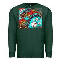 Sports Green baseball leopard turquoise sunflower Premium Sweatshirt - JahusDesignShop