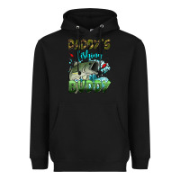 Black daddy's fishing buddy Heavyweight Hoodie - HRA Design Shop