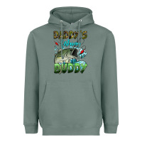 Sage daddy's fishing buddy Heavyweight Hoodie - HRA Design Shop