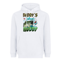 White daddy's fishing buddy Heavyweight Hoodie - HRA Design Shop