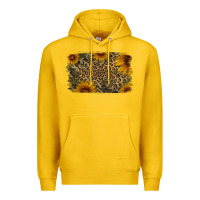 Lemon Camouflage Leopard Sunflower Background Premium Hoodie - Jasminsmagicworld