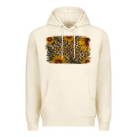 Tofu Camouflage Leopard Sunflower Background Premium Hoodie - Jasminsmagicworld